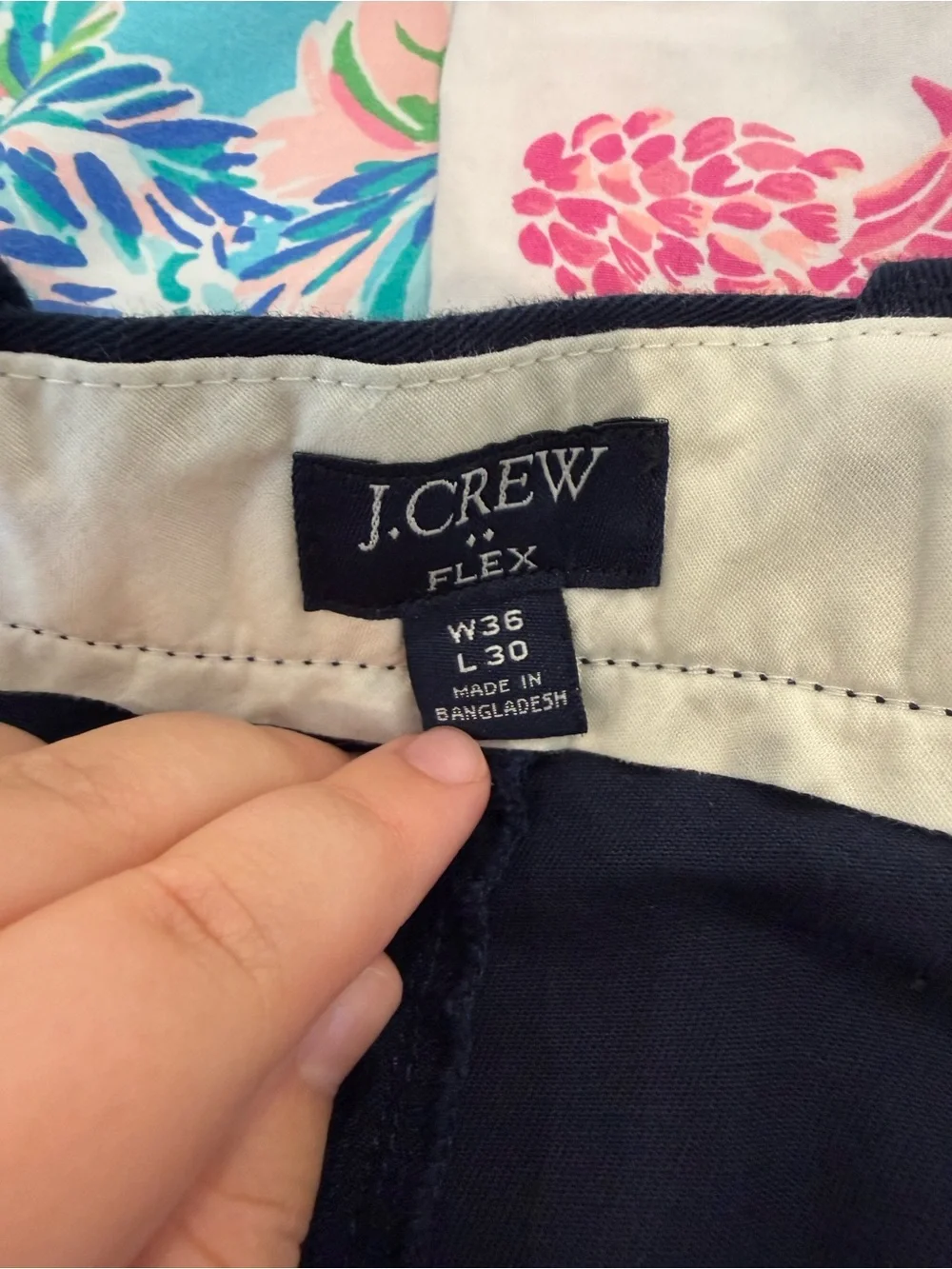 J. Crew Men's Navy Blue Chino Pants 36x30
